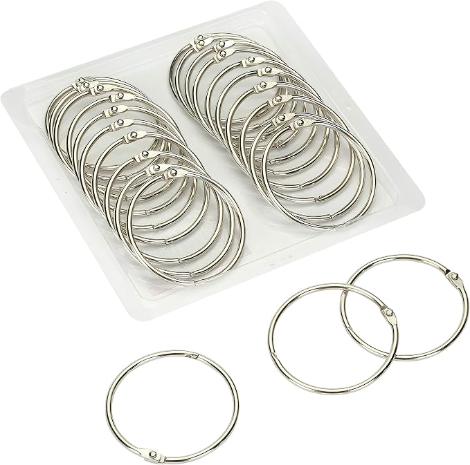 Mr. Pen- Loose Leaf Binder Book Rings, 2 Inch, 20 Pack | Metal Binder Rings by MrPen