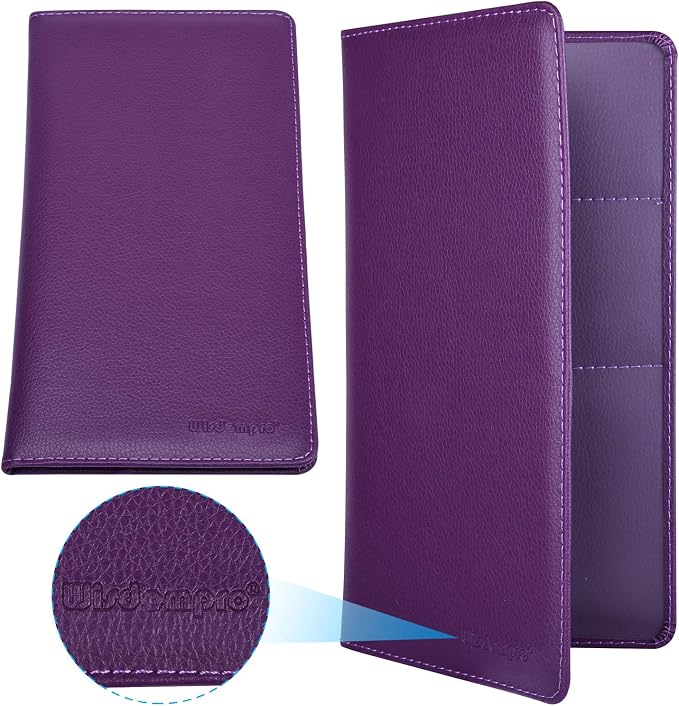 Wisdompro Car Document Holder Organiser, PU Leather Vehicle Insurance and - Image 4