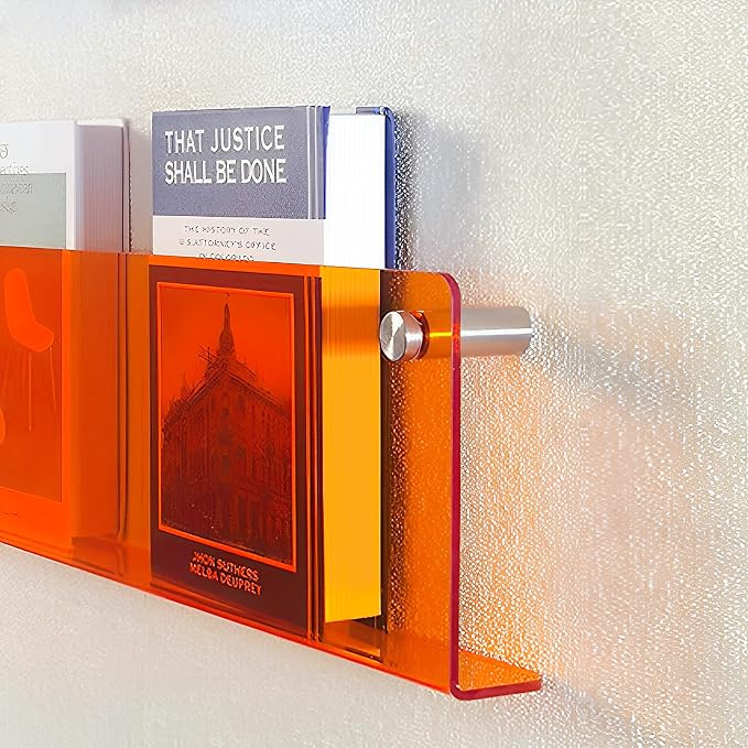 ROYALITA 2-Pack Acrylic Magazine Holder Brochure Holder, Fashion Hanging by ROYALITA
