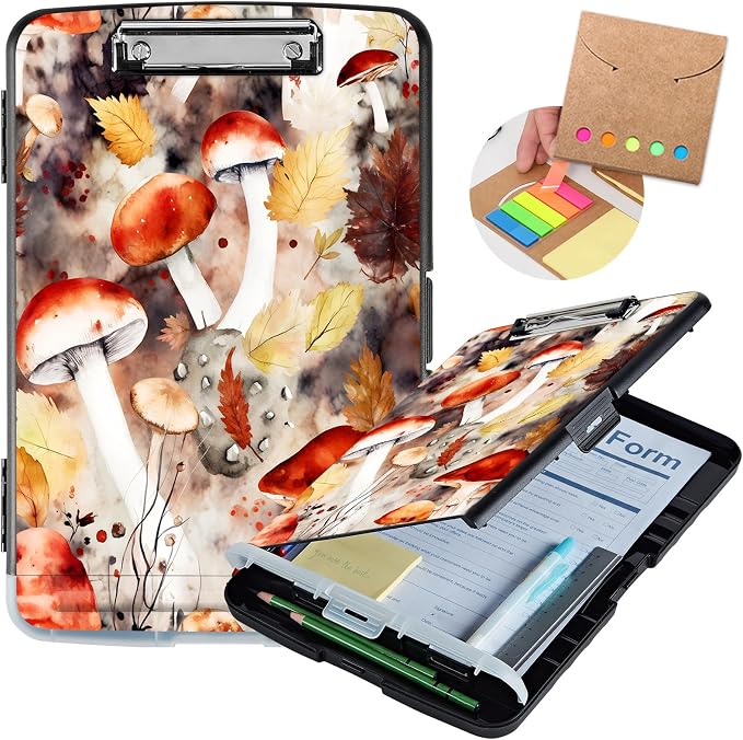 Clipboard with Storage, Storage Clipboard with Pen Holder, Heavy Duty Plastic by Unknown