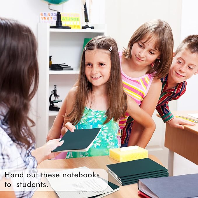 16 Pack Soft Cover Journal Bulk, Feela Lined Notebooks College Ruled for Work for Women Girl Writing, Blank Travel Journal Note Taking Notebook School Business Supplies, 8.2” x 5.5”, A5, Dark Green-DeskLoop Office