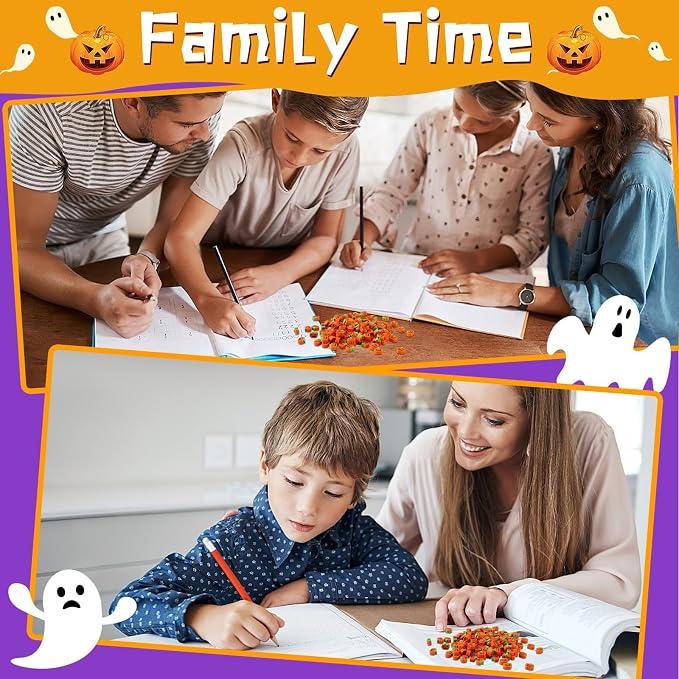 JUNEBRUSHS 150 Pcs Halloween Mini Erasers, Cute Small Pumpkin Erasers Bulk | - Image 7