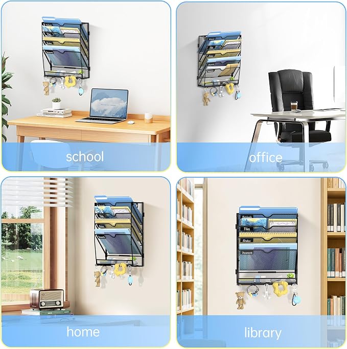 SUPEASY 5 Tier Wall File Organizer - Image 6