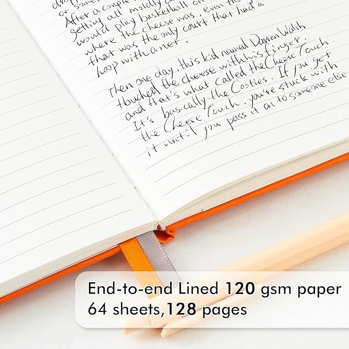 feela Notebooks Journals Bulk, Hardcover Notebook Classic Ruled Journal Set with Pen Holder for School Business Work Travel Writing, with 12 Black Pens, 120 GSM, 5.1”x8.3”, 12 Pack, A5, Solid Colors-DeskLoop Office