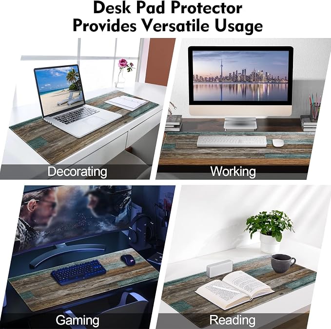 Galdas Gaming Mouse Pad Vintage Wood Grain Pattern XXL XL Large Mouse Pad Mat - Image 8