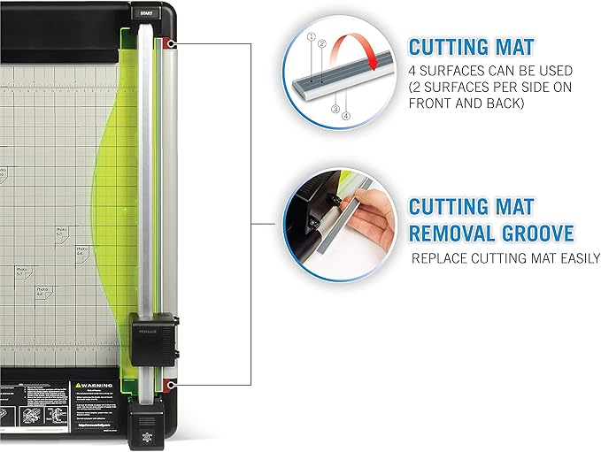 Carl Manufacturing 12220 HVY-Duty Paper Trimmer 15-Inch 36 Sht Cap. 14-Inch x15-1/4-Inch x3/4-Inch GY-DeskLoop Office