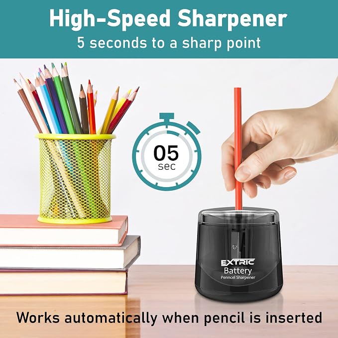 Battery Powered Electric Pencil Sharpener - Image 3