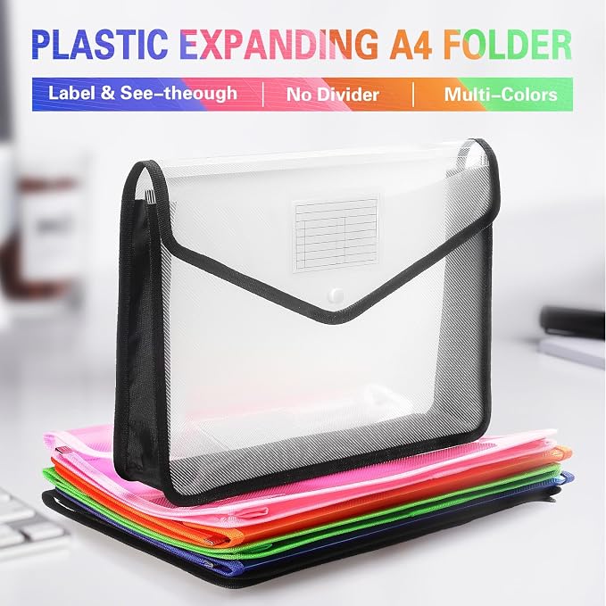 Plastic Expanding File Folder, Transparent envelopes - Image 3