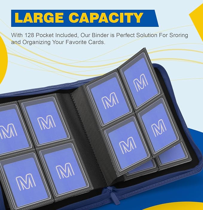 Toploader Binder, 4-Pocket Side Load Trading Card Album, Holds 128 Cards - Image 2