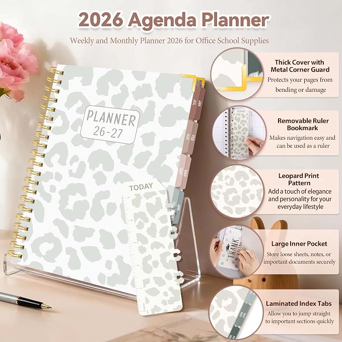 2026-2027 Academic Planner, Large Weekly & Monthly Appointment Book from Jul. - Image 7