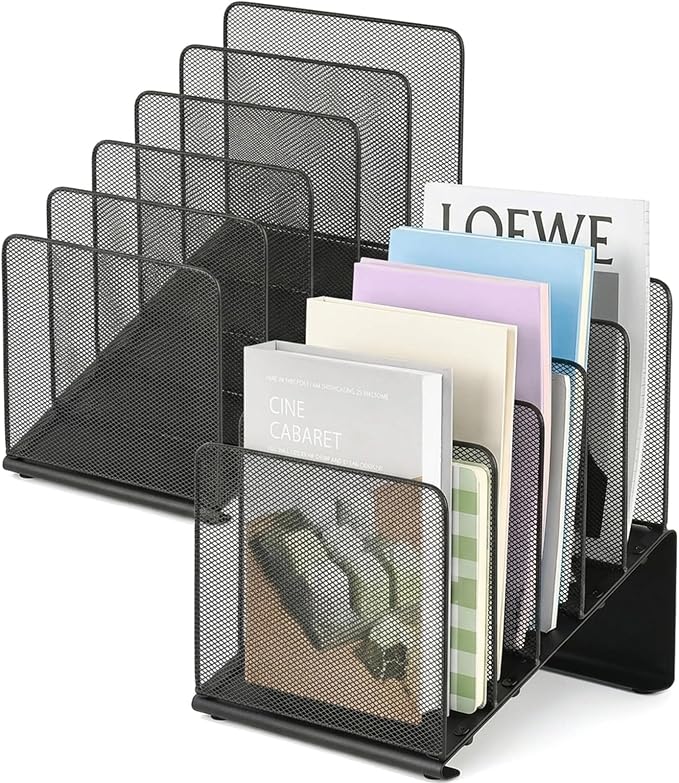 LEKETREE File Organizer for Desk, File Folder Organizer by Stylishworkspaceeffortlessorganization
