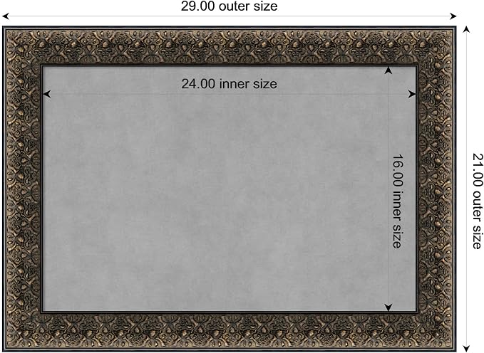 Amanti Art Black Framed Magnetic Board 21x29 Medium Vision Board - Image 4