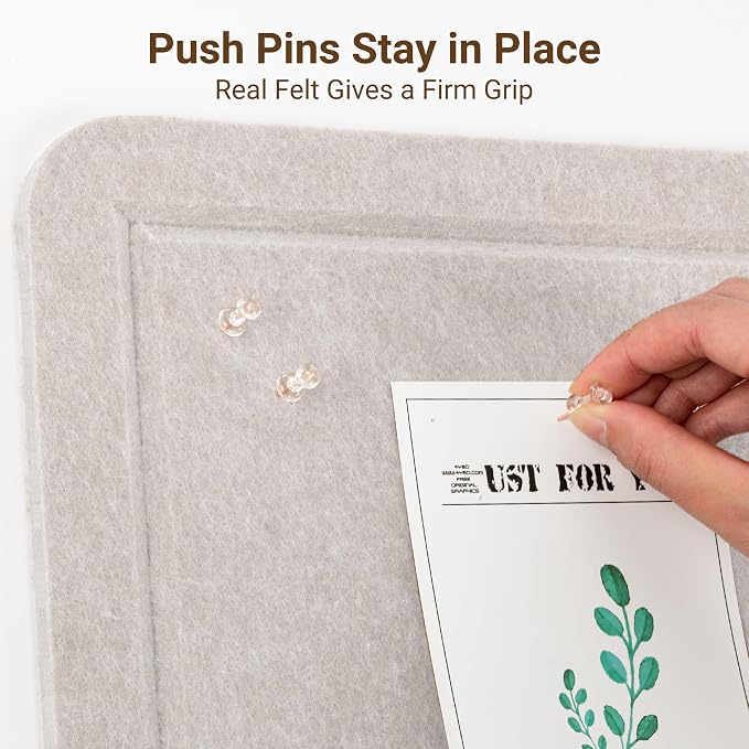 AKTOP Bulletin Board, Decorative CorkBoard Photo Display Board - Image 4
