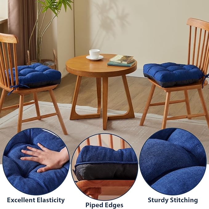 IASEAHK Chair Cushions for Dining Chairs, Seat Cushions for Kitchen Chairs - Image 5