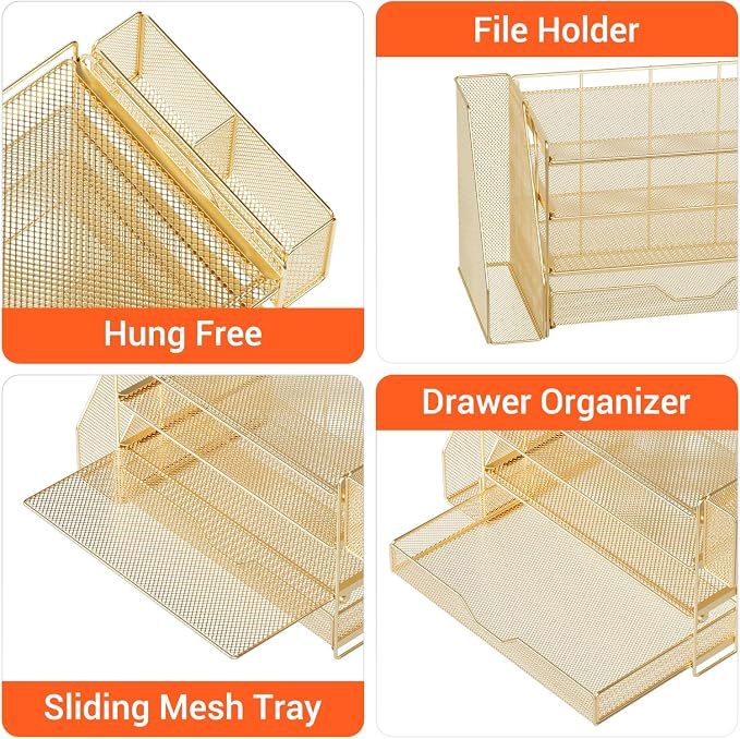 OPNICE Desk Organizers and Accessories, 4-Tier Office Desk Accessories & - Image 5