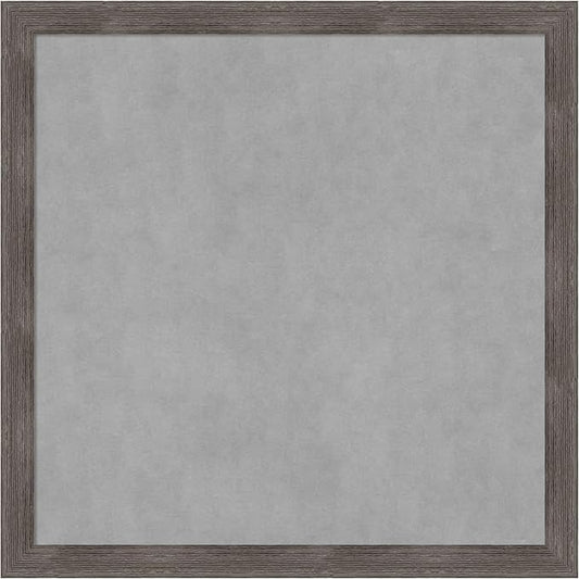 Amanti Art Grey Framed Magnetic Board 27x27 Medium Vision Board by AmantiArt