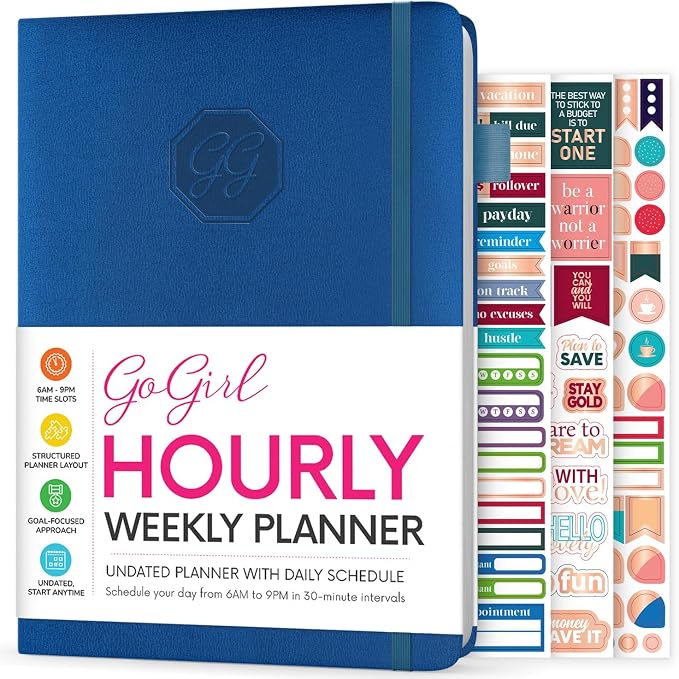 GoGirl Weekly Schedule Planner – Hourly Work & Life Planner by GoGirlPlanner