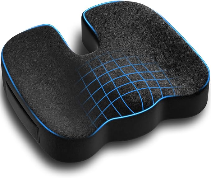 Seat Cushion for Office Chair, Ergonomic Memory Foam Seat Cushion for Long by Unknown