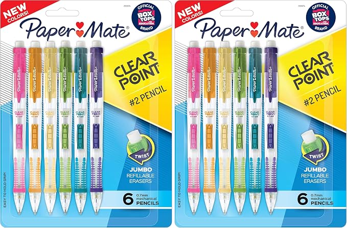 Paper Mate Clearpoint Mechanical Pencils, 0.7mm HB #2 Pencils, by Unknown