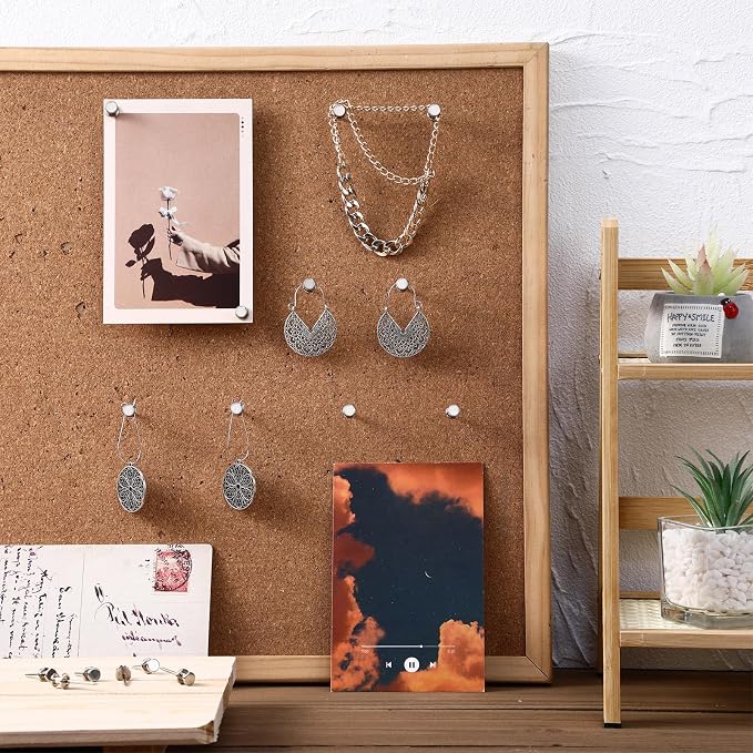 Watersay 50 Pcs Double Headed Picture Hanging Nails Long Push Pins - Image 5