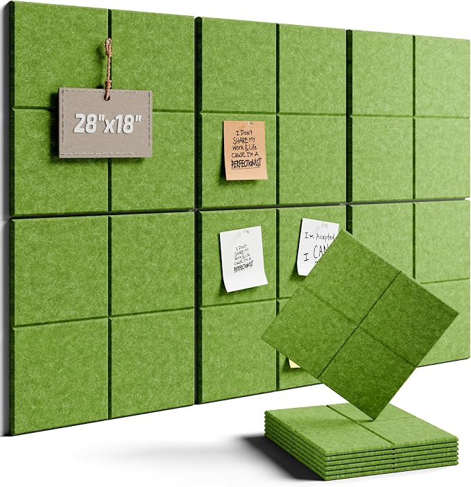 Felt Bulletin Board Tiles -28"x18" Cork Board Alternative by FLUXYNARA