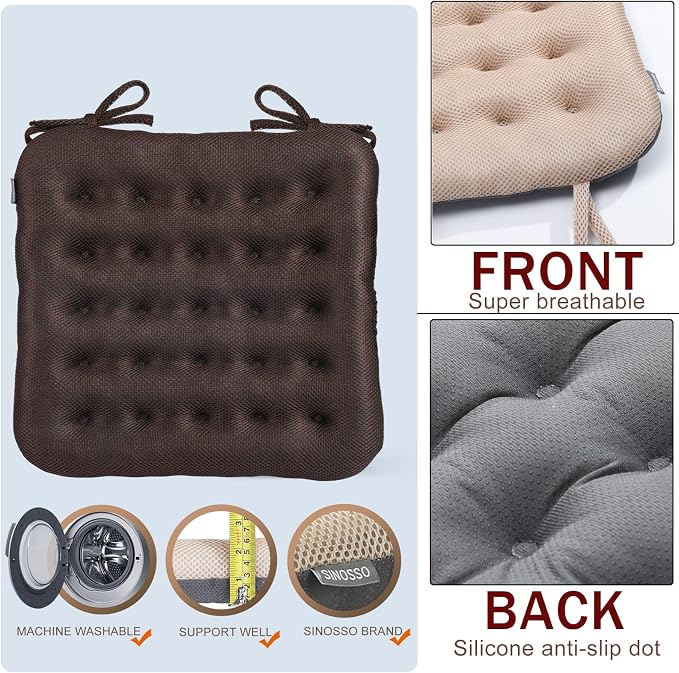 SINOSSO Excellent Support Effect Office Chair Cushion 1 Pack, Luxury Air Mesh - Image 4