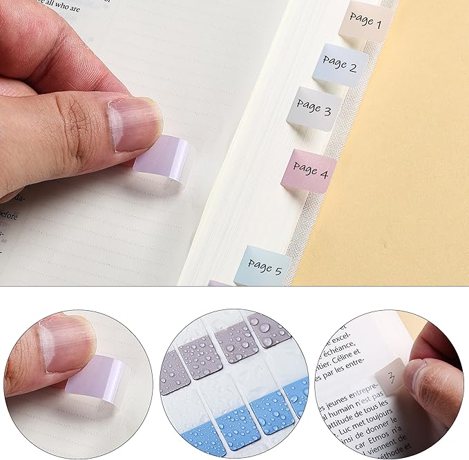 Mr. Pen- Sticky Index Tabs, 480 Pcs, Pastel Sticky Tabs for Notebooks, Page Markers, Page Tabs for Binders, Page Tabs Sticky Tabs for Books, Notebook Tabs, Book Sticky Tabs for Notebooks-DeskLoop Office