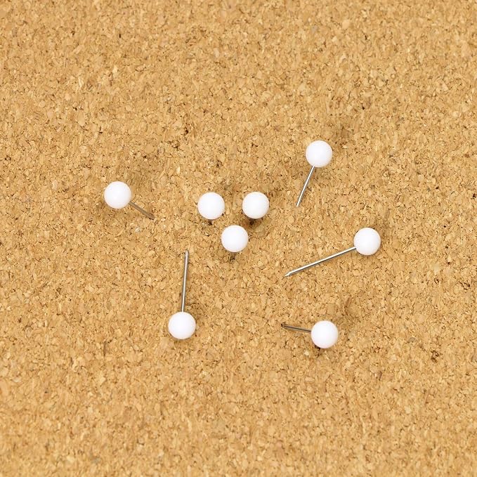 Tupalizy 1/8 Inch Small Round Ball Head Decorative Push Pins Map Thumb Tacks - Image 2