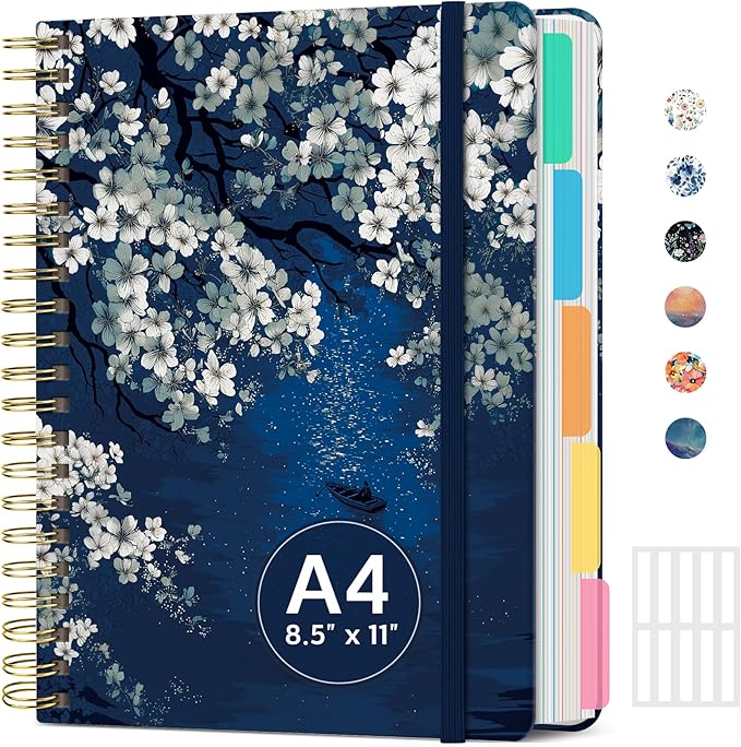 Hardcover Spiral Journal Notebooks by Taja