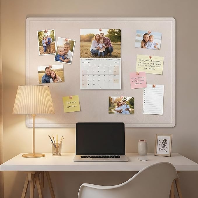 AKTOP Bulletin Board, Decorative CorkBoard Photo Display Board - Image 2