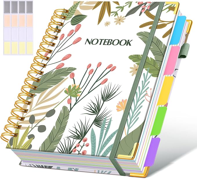 Hardcover Spiral Notebook Journal by dilitego