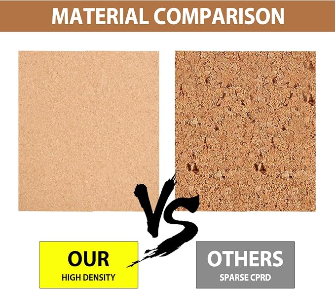 AkTop Cork Bulletin Board Hexagon 4 Pack, Small Framed Corkboard Tiles - Image 3
