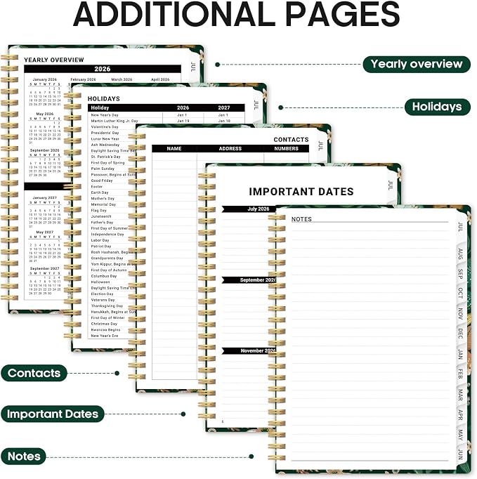 Planner 2026-2027, Academic Year Monthly and Weekly Calendar Planner, Jul 2026 - Image 5