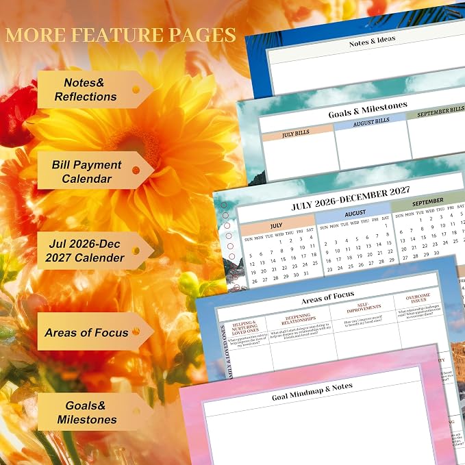 CAGIE Planner 2026-2027 18 Month July 2026-Dec 2027 Hourly Daily Calendar - Image 6