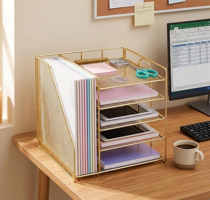 OPNICE 5-Tier Desktop File Paper Organizer, Desk Organizers and Accessories - Image 7