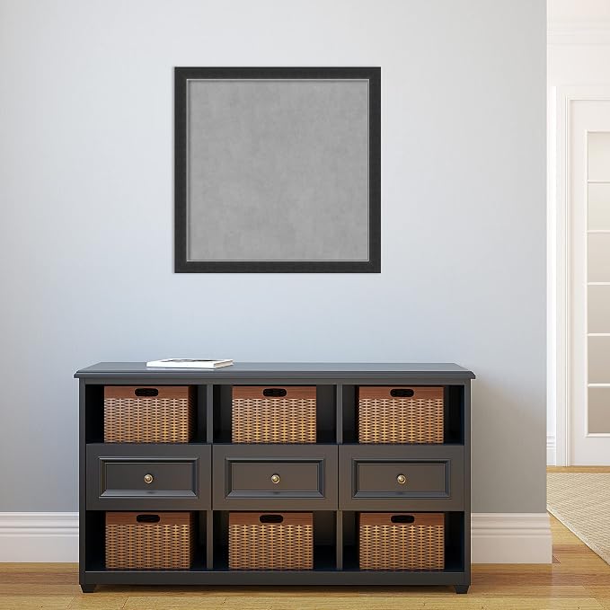 Amanti Art Black Framed Magnetic Board 27x27 Medium Vision Board - Image 5