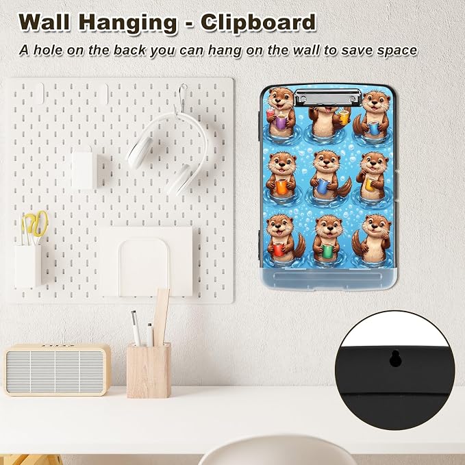 Clipboard with Storage, Nursing Clip Board 8.5 x 11 Storage Organization Box - Image 7