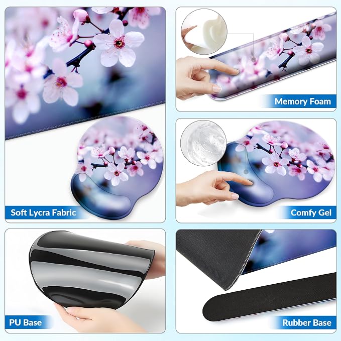 Desk Mat Set + Keyboard and Mouse Pad - Image 4