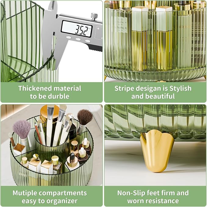 fanado 360° Rotate Makeup Brush Holder Organizer, Makeup Organizers Countertop - Image 5