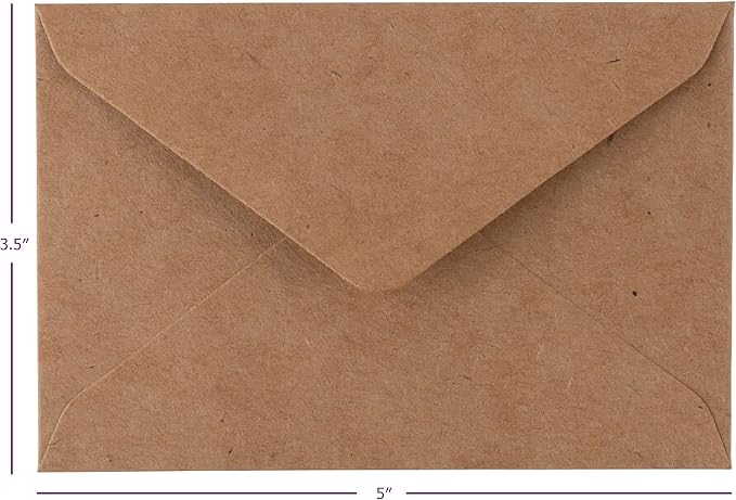 Kraft Mini Envelopes Brown Kraft Envelopes - Image 3