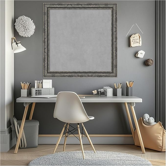 Amanti Art Black Framed Magnetic Board 28x28 Medium Vision Board - Image 5