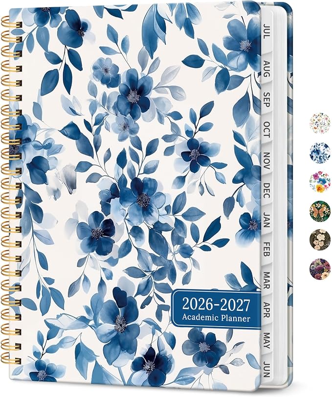 Planner 2026-2027, Academic Year Monthly and Weekly Calendar Planner, Jul 2026 by Taja