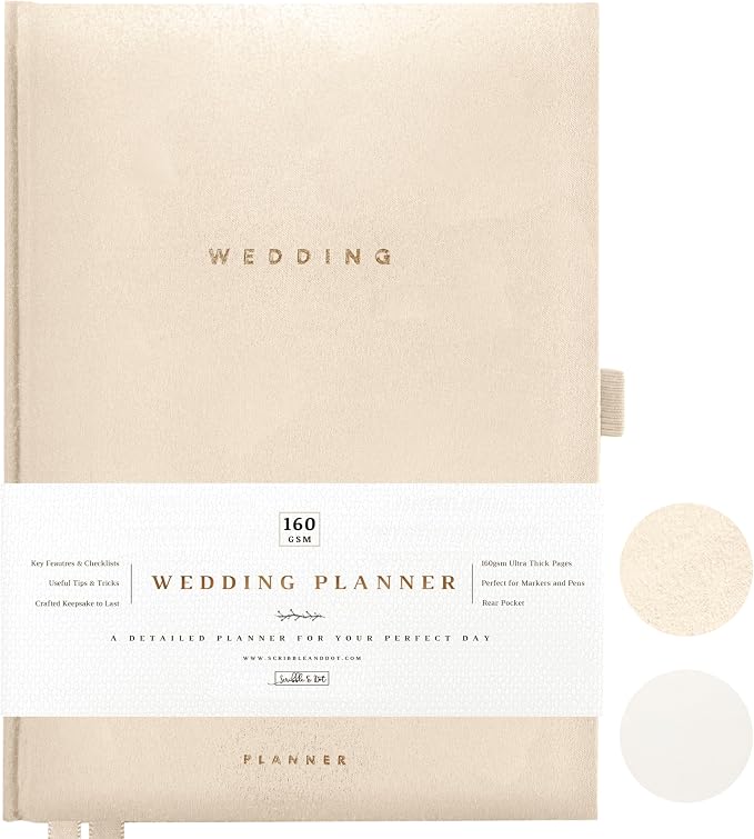 Award Winning Scribble & Dot® Wedding Planner Book and Organizer by ScribbleDot