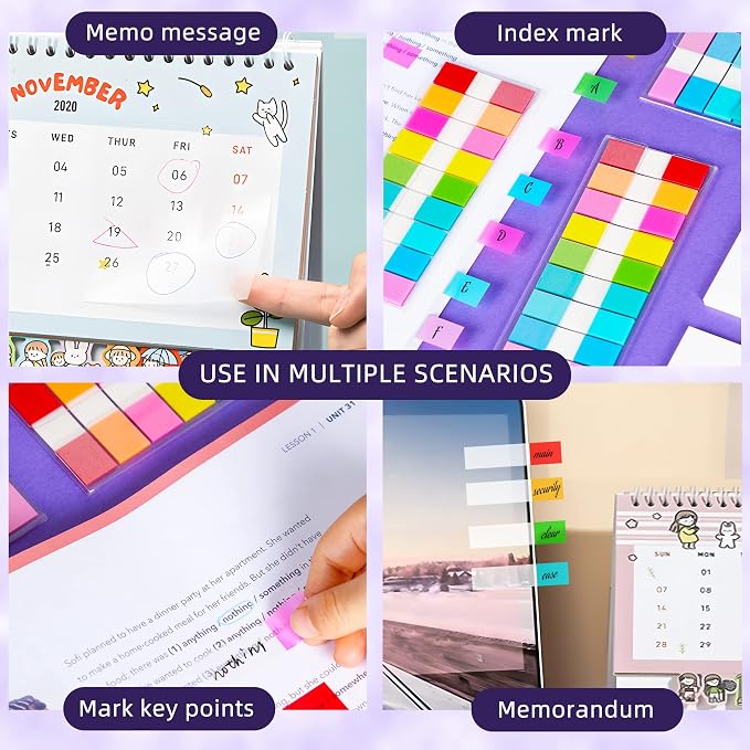Golcellia Transparent Sticky Notes, See Through Sticky Note, Pastel Colorful - Image 7