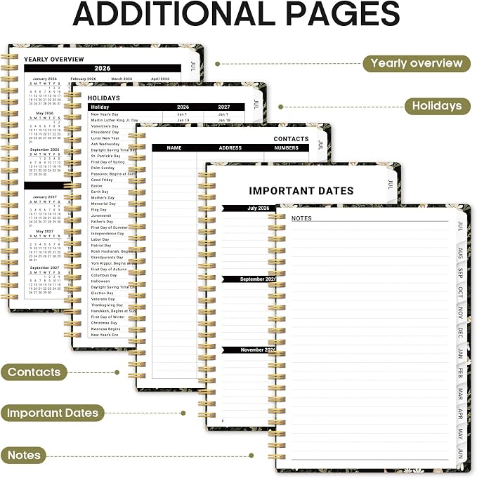 Planner 2026-2027, Academic Monthly and Weekly Calendar Planner - Image 5