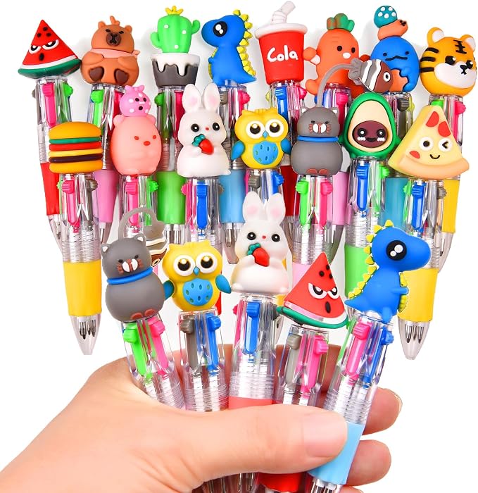 15Pcs Mini Multicolor Pens in One 4-in-1, Cute Pens Bulk by Unknown