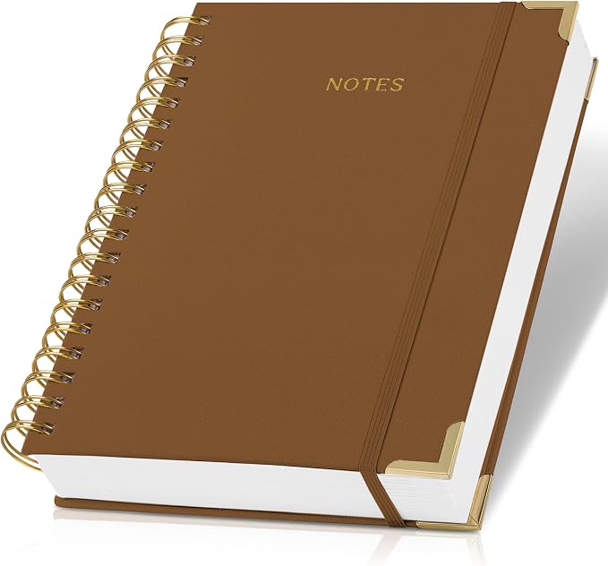 Aesthetic Thick Spiral Notebook Journal by ZICOTO