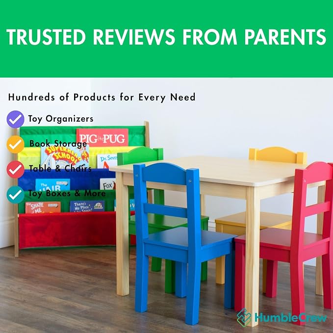 Humble Crew Kids Bookshelf, 4-Tier Front-Facing Book Display Organizer - Image 7