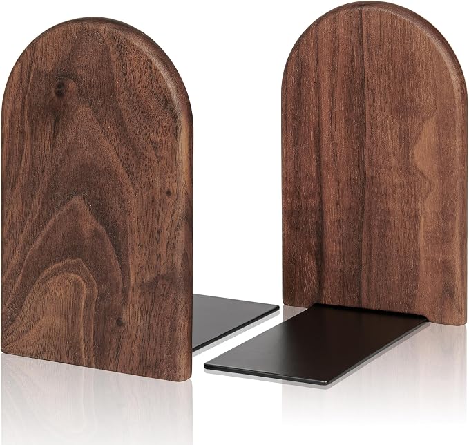 Book Ends, 1 Pair Bookends Wood Book Ends Universal Economy Bookend by shikaman