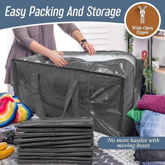 6 Pack Extra Heavy Duty Large Moving Bags - Image 5